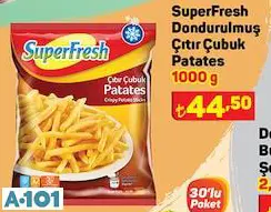 SUPERFRESH DONDURULMUŞ ÇITIR ÇUBUK PATATES